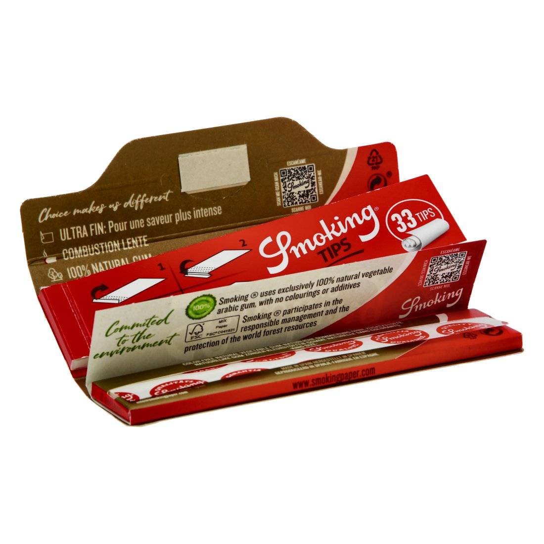 Feuilles à rouler Smoking Gold + Tips