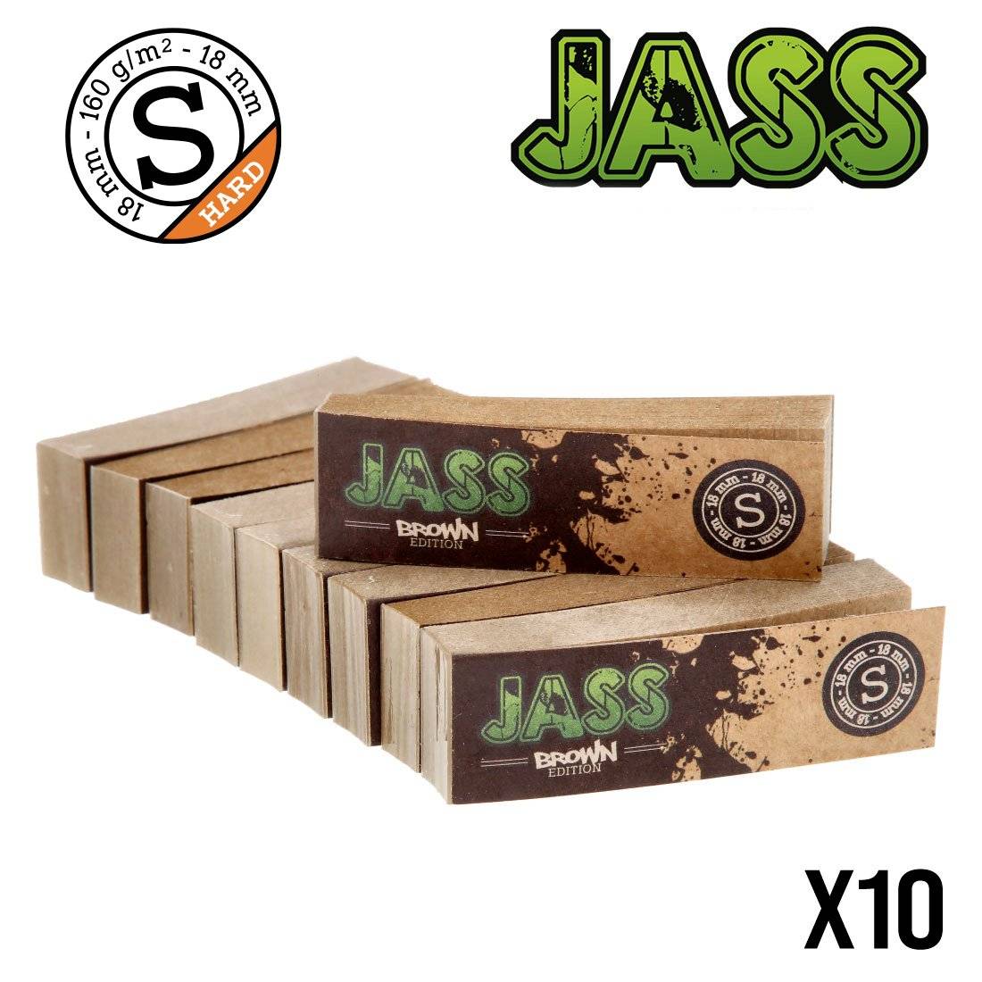 .FILTER TIPS JASS HARD BROWN TAILLE S X10