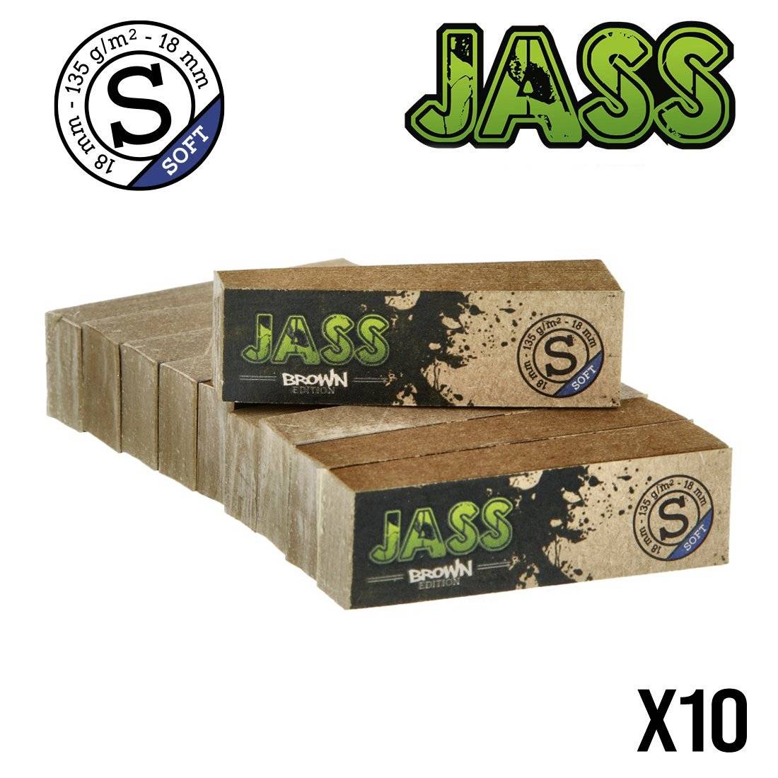 FILTER TIPS JASS SOFT BROWN TAILLE S X10