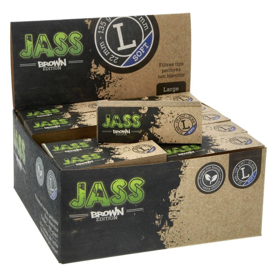 Filter Tips Jass Soft Brown Taille L X50