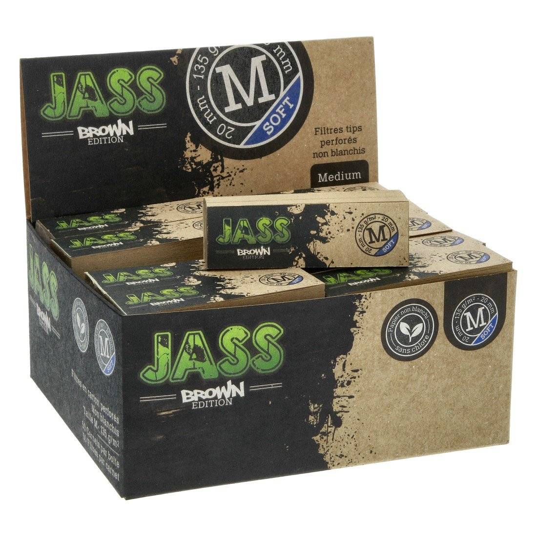 Filter Tips Jass Soft Brown Taille M X50
