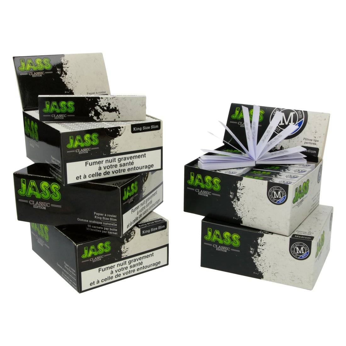 Pack Feuilles Jass Paper Classic Edition + Filtres Soft Taille M