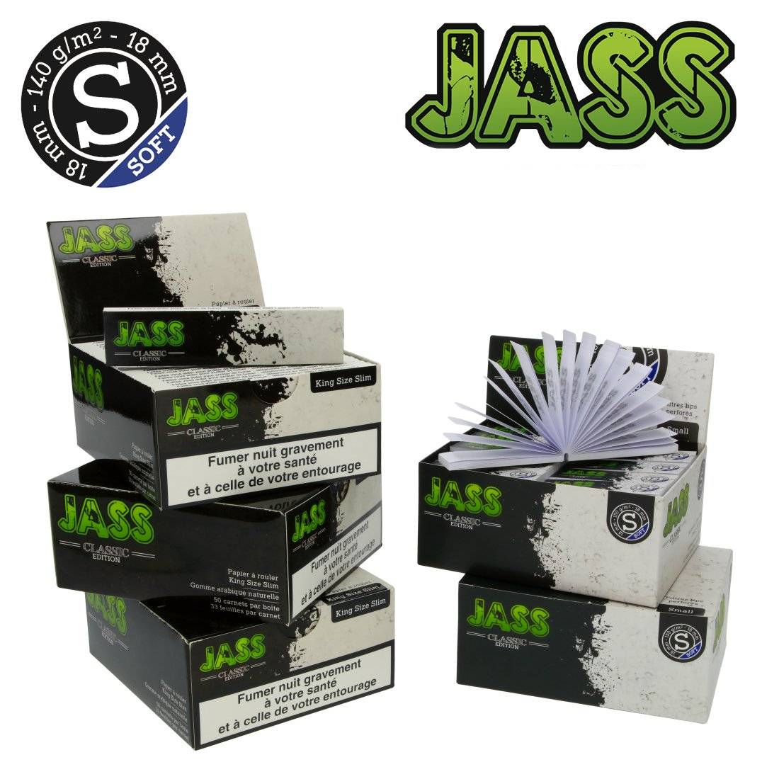 FEUILLE JASS PAPER + TIPS SOFT TAILLE S