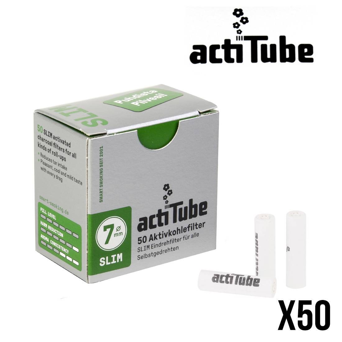 FILTRE A CHARBON ACTITUBE SLIM PAR 50