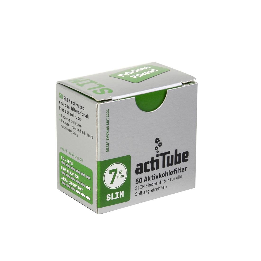 FILTRE A CHARBON ACTITUBE 7MM SLIM PAR 50 X10