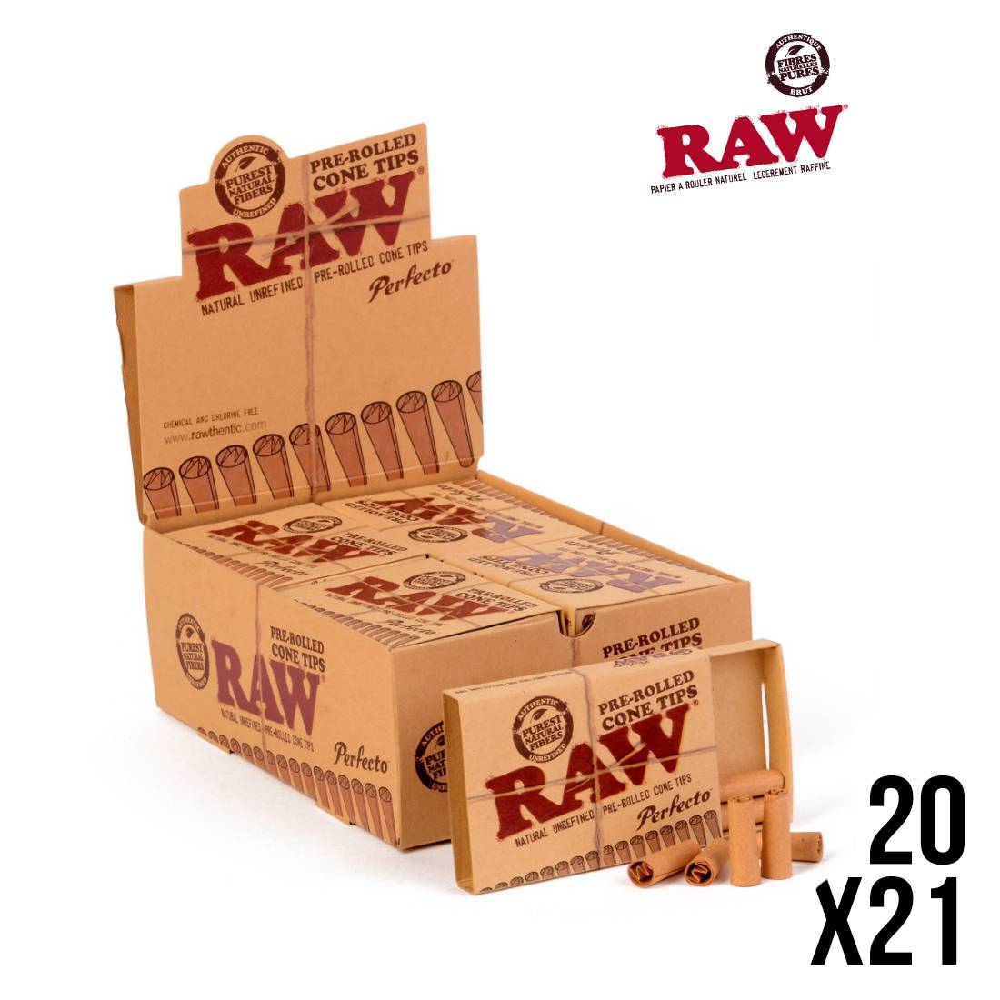 FILTRES RAW PRE-ROULES PERFECTO X20