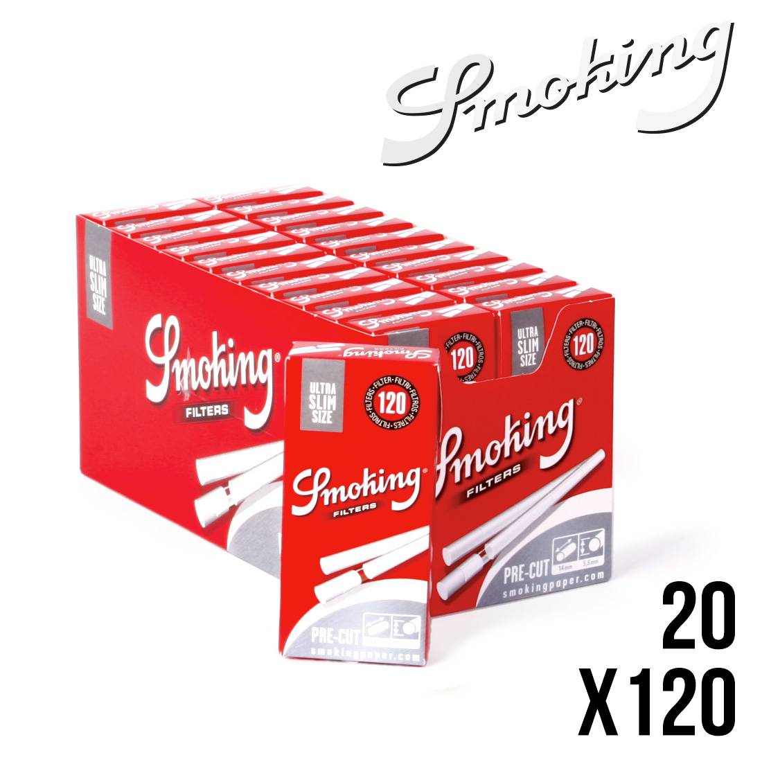 FILTRES SMOKING EXTRA SLIM EN STICKS X20