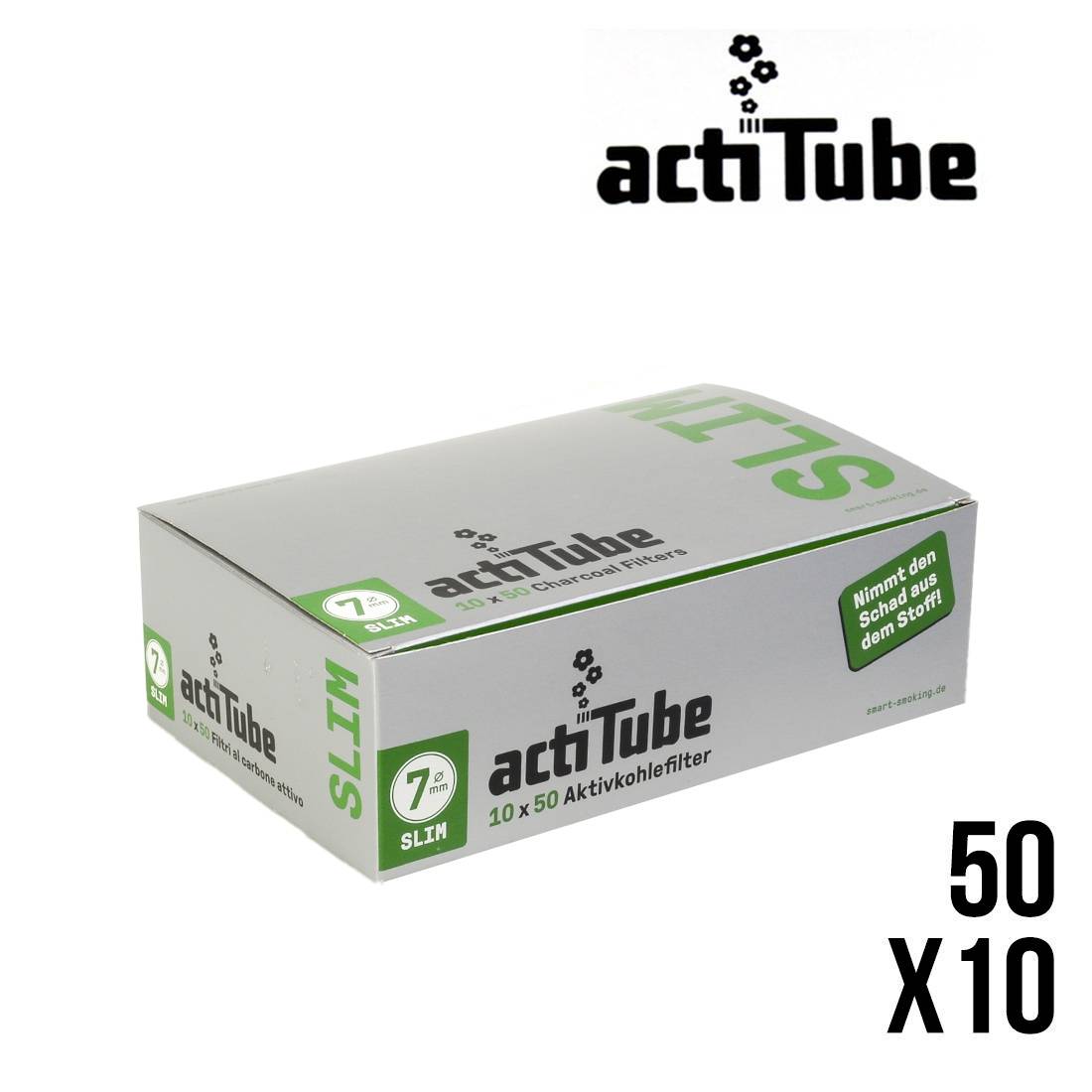 FILTRE A CHARBON ACTITUBE SLIM PAR 50 X10