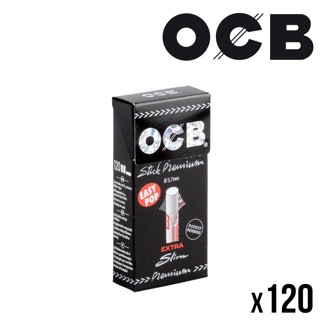 FILTRES OCB EXTRA SLIM EN STICKS