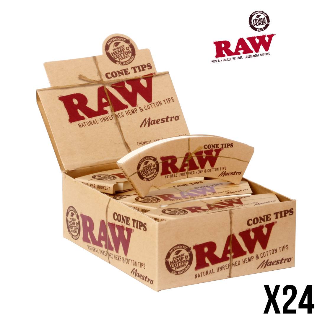 FILTRES RAW CONE TIPS MAESTRO X24