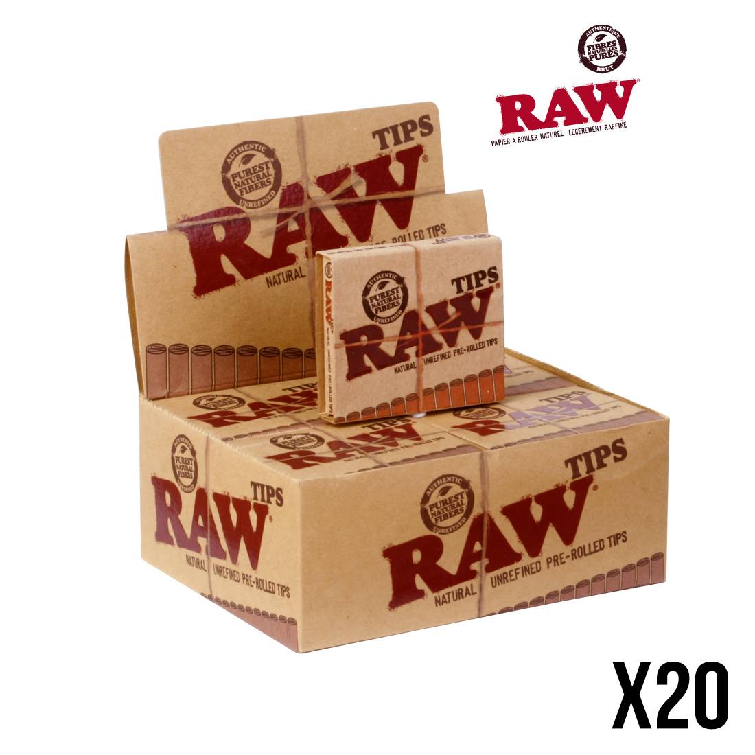 FILTRES RAW PRE-ROULES X20