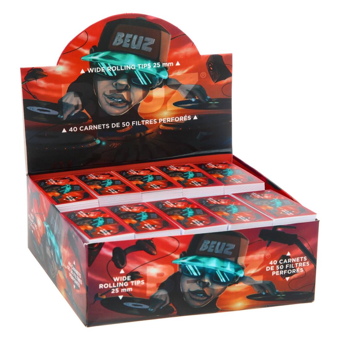 FILTRES CARTON BEUZ PERFORES WIDE DJ X40