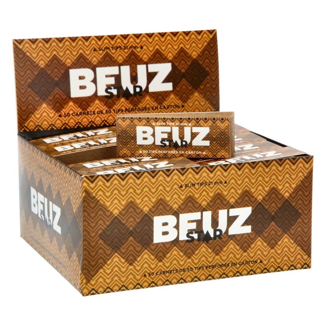 FILTRES CARTON BEUZ STAR NON BLANCHIS PERFORES X50