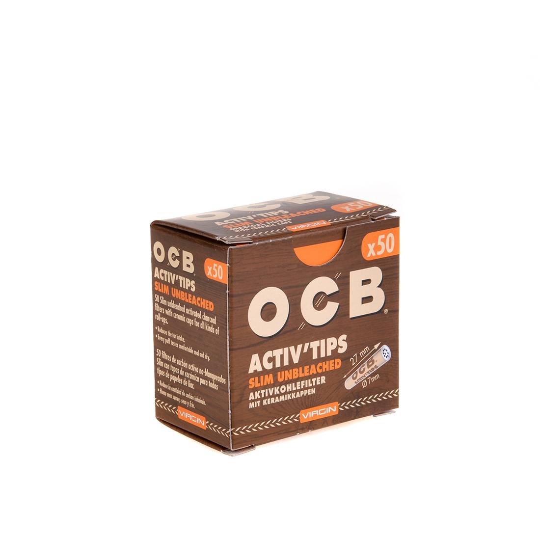 FILTRES CHARBON ACTIF OCB NON BLANCHI