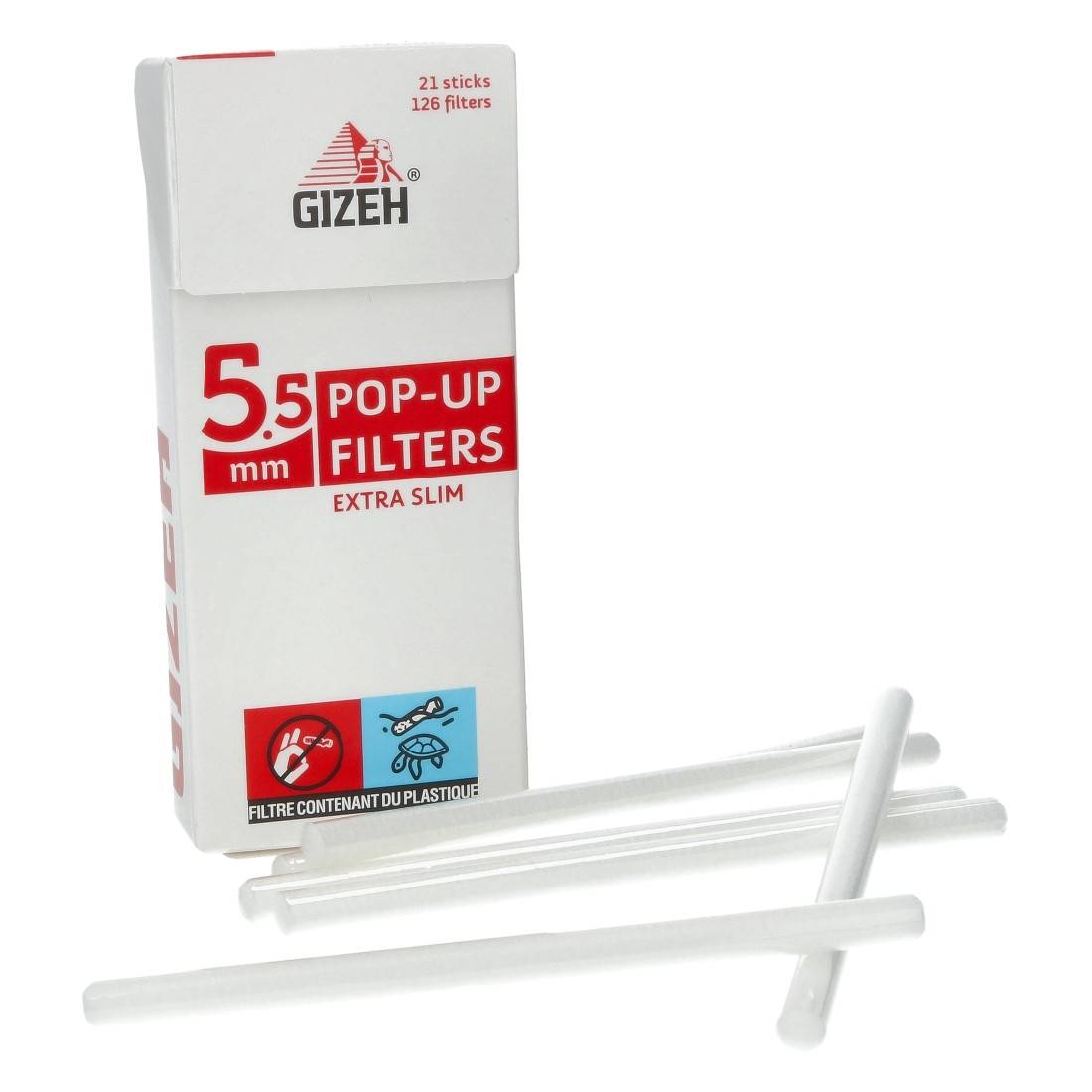 FILTRES GIZEH EXTRA SLIM EN STICK X10