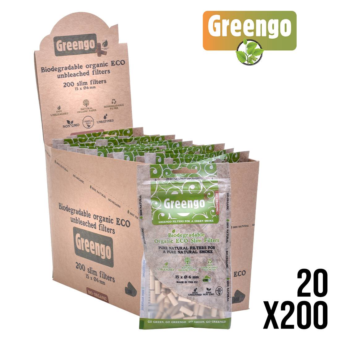 FILTRES GREENGO ORGANIC X20