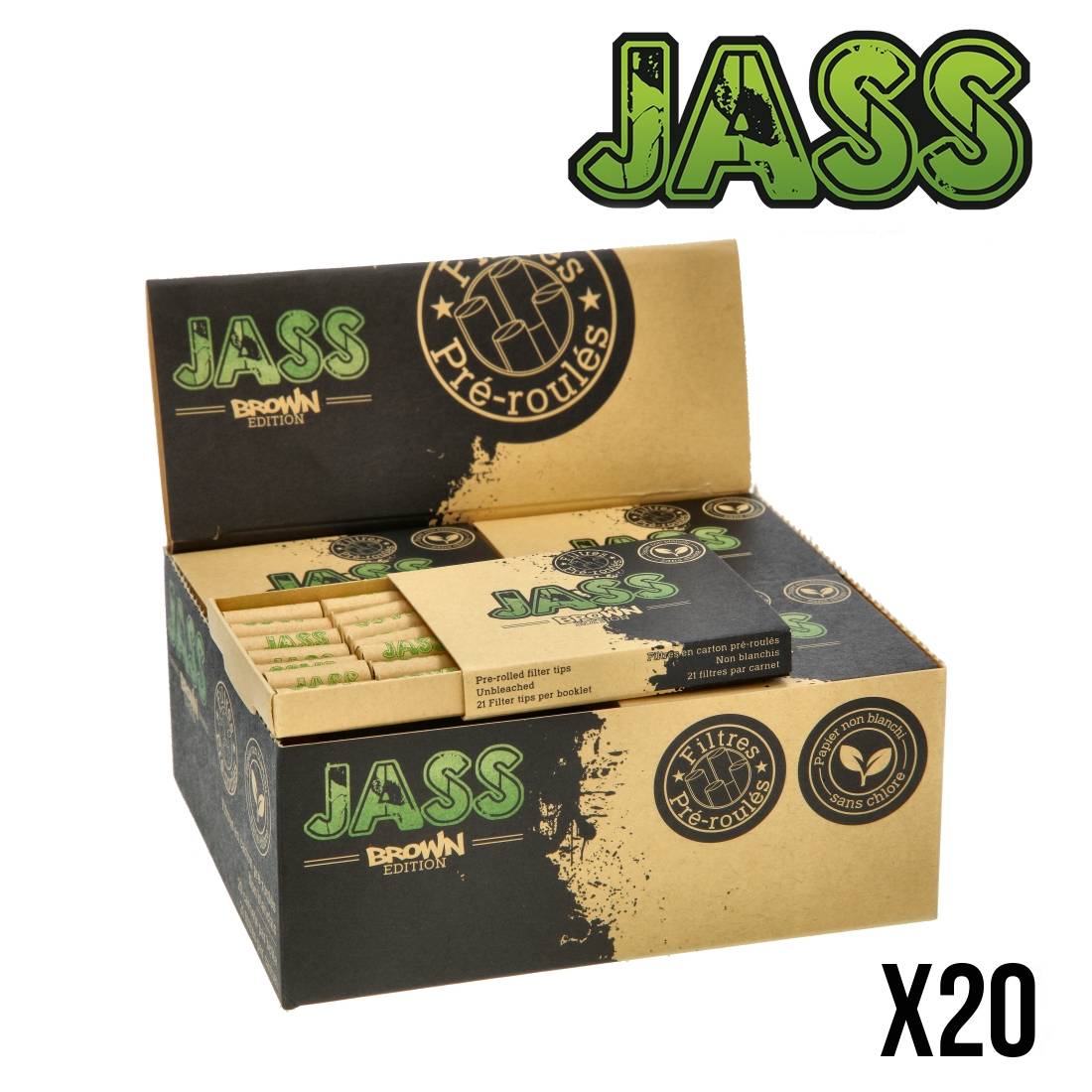 FILTRES JASS PRE-ROULES BOITE DE 20