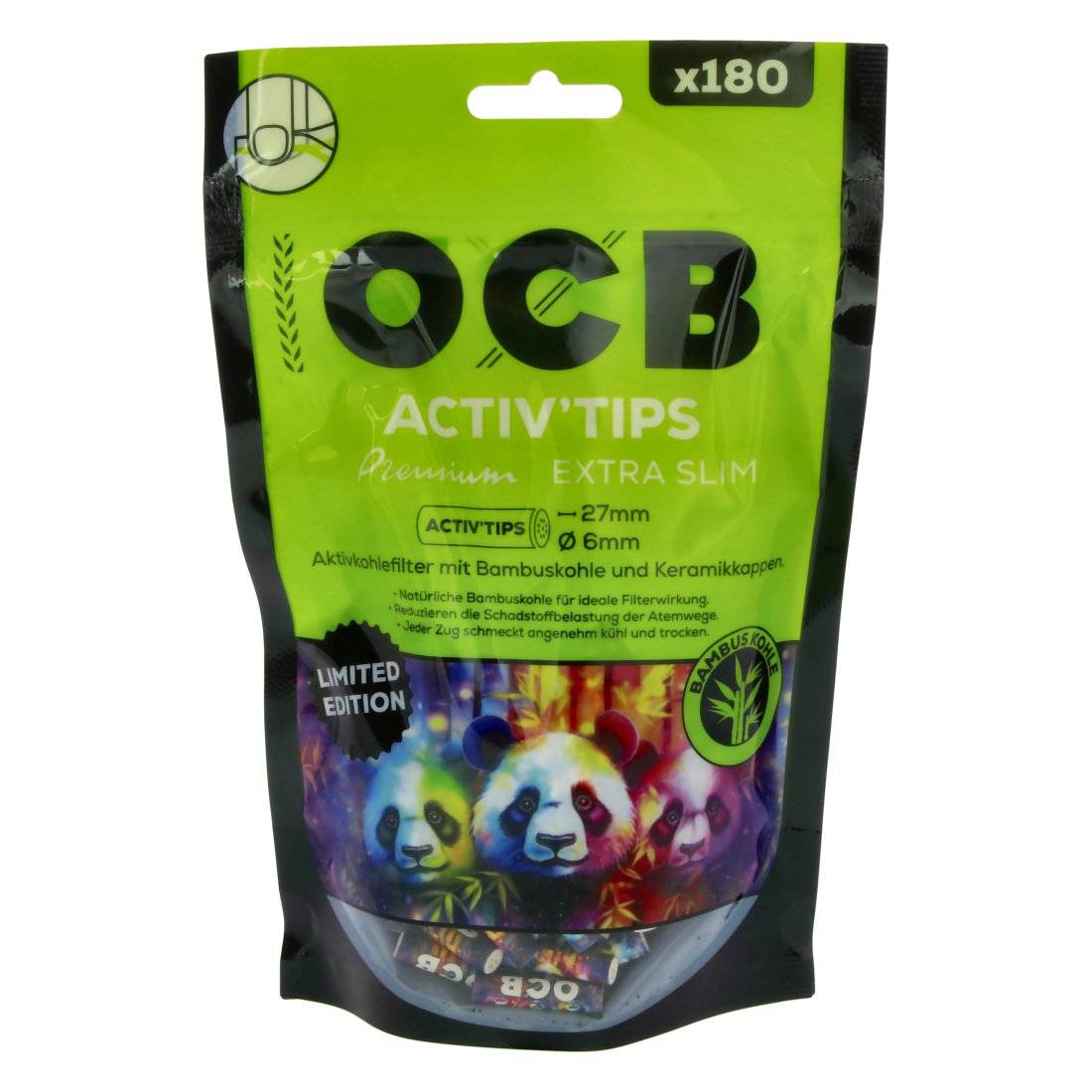 Filtres OCB Activ'Tips Bamboo 6mm Edition Limitée X180