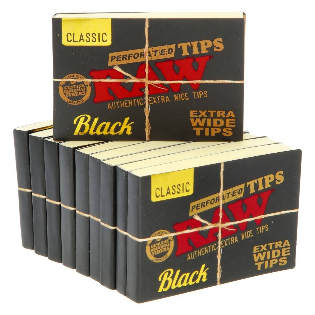 FILTRES RAW BLACK EXTRA WIDE X10