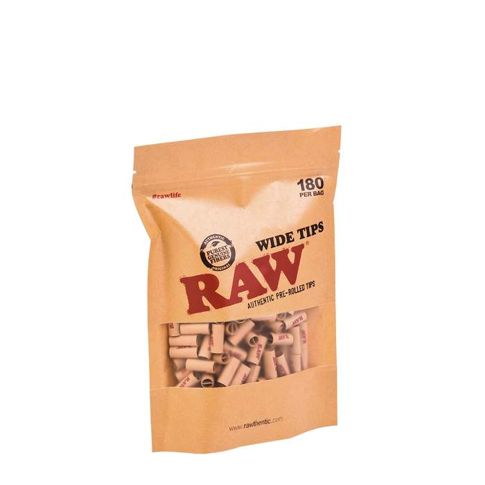 FILTRES RAW PRE-ROULES WIDE SACHET DE 180 FILTRES RAW PRE-ROULES WIDE SACHET DE 180