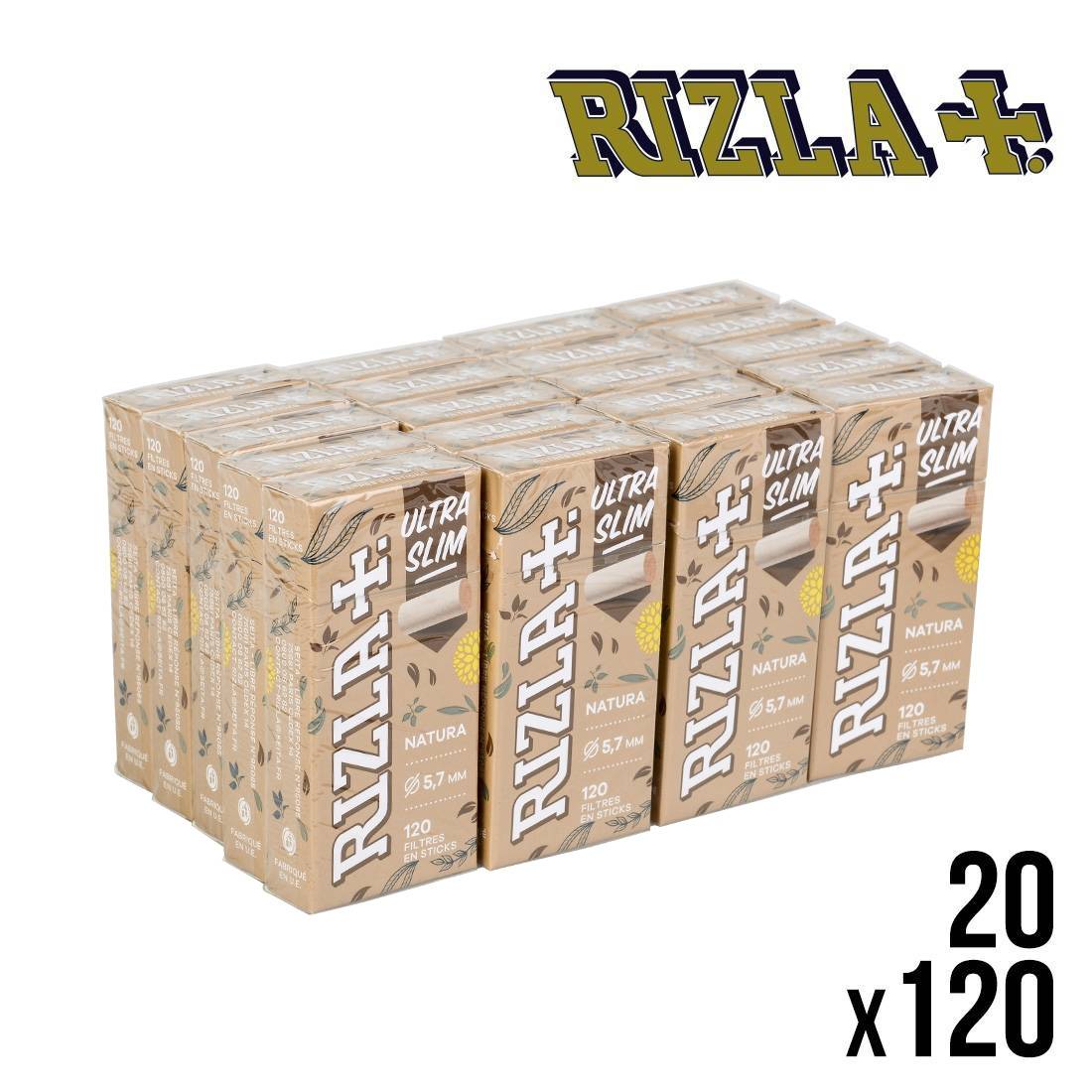 FILTRES RIZLA NATURA ULTRA SLIM EN STICK 5.7MM X20