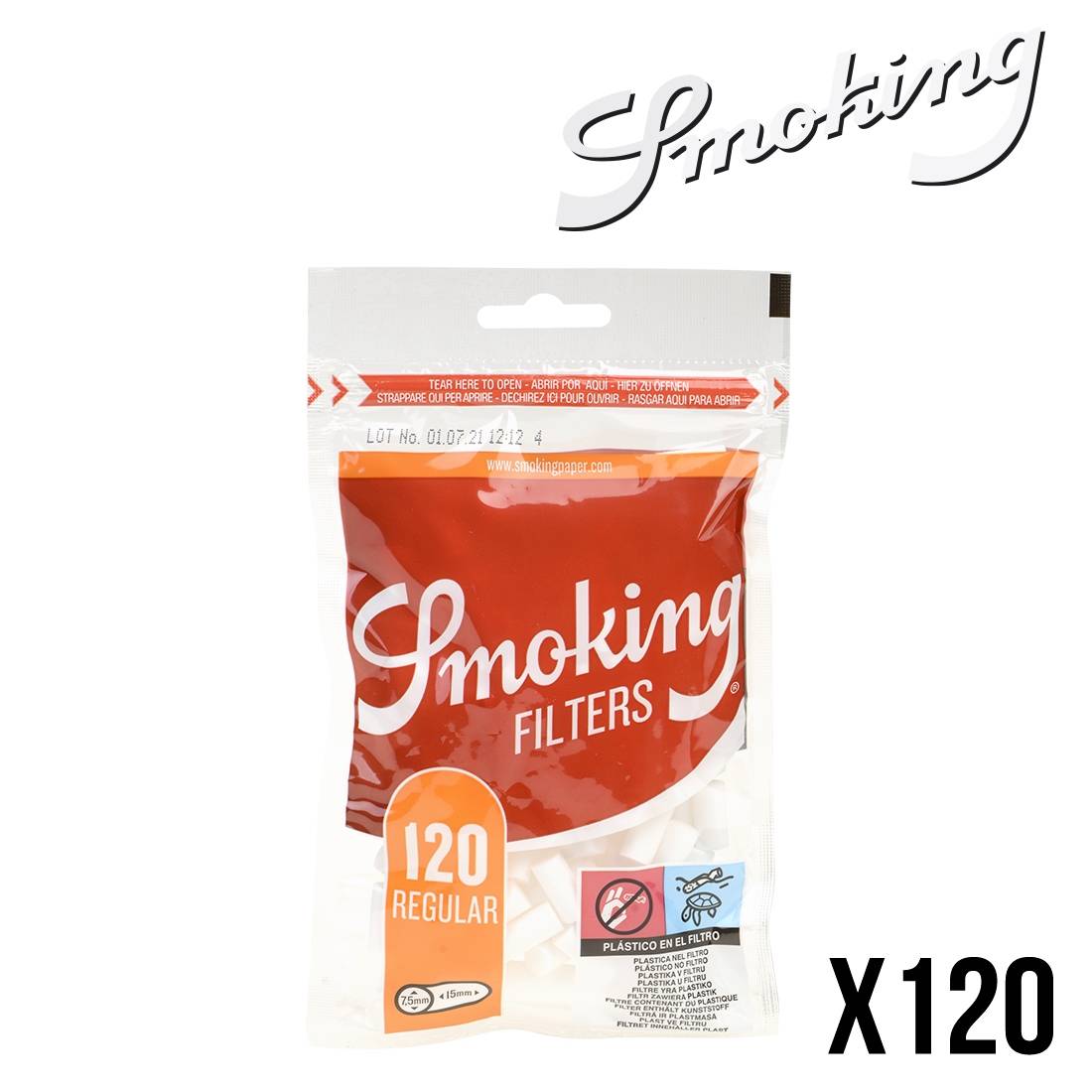 filtres pour cigarettes acheter filtres smoking orange, filtre smoking regular, Filtres acétate