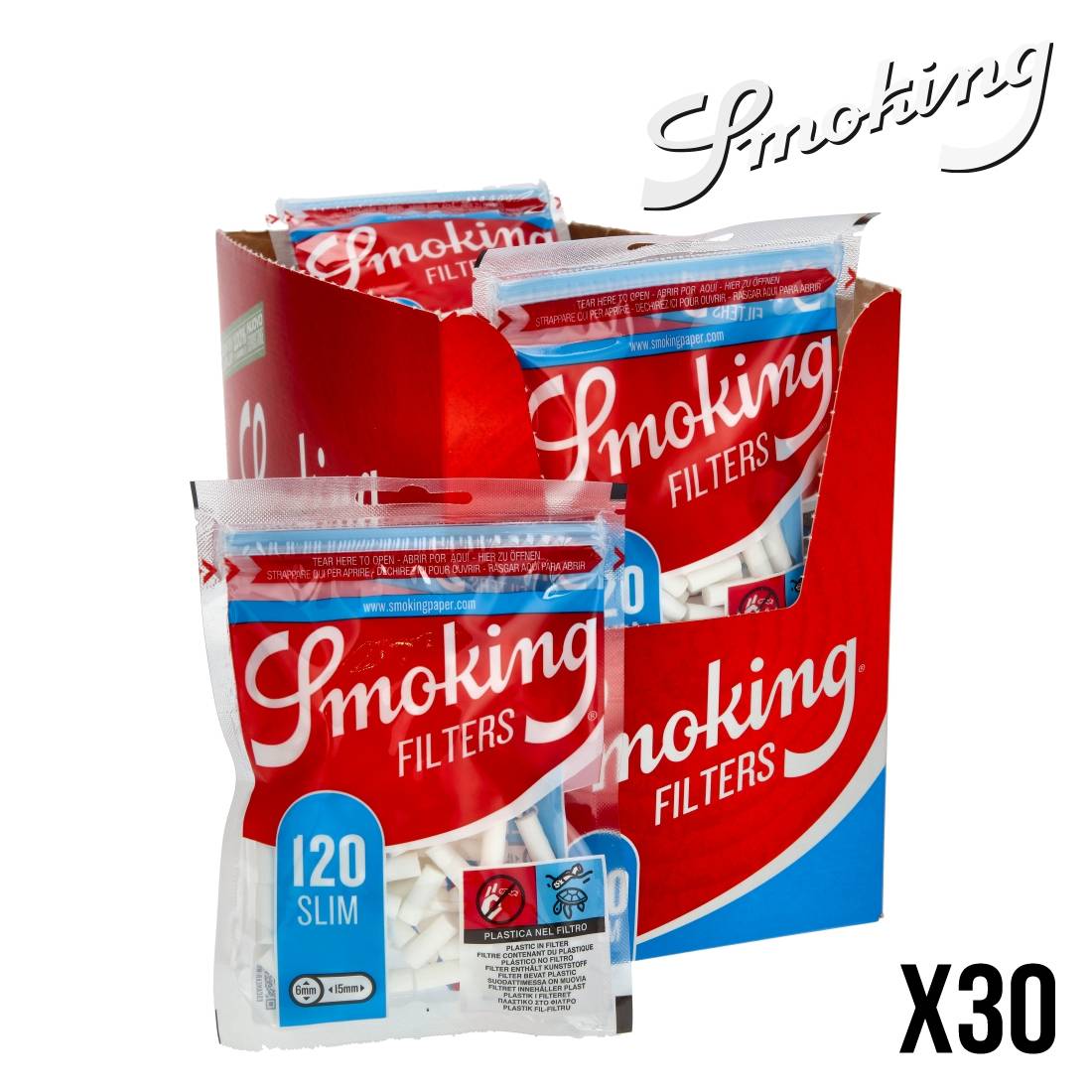 FILTRES SMOKING SLIM X30