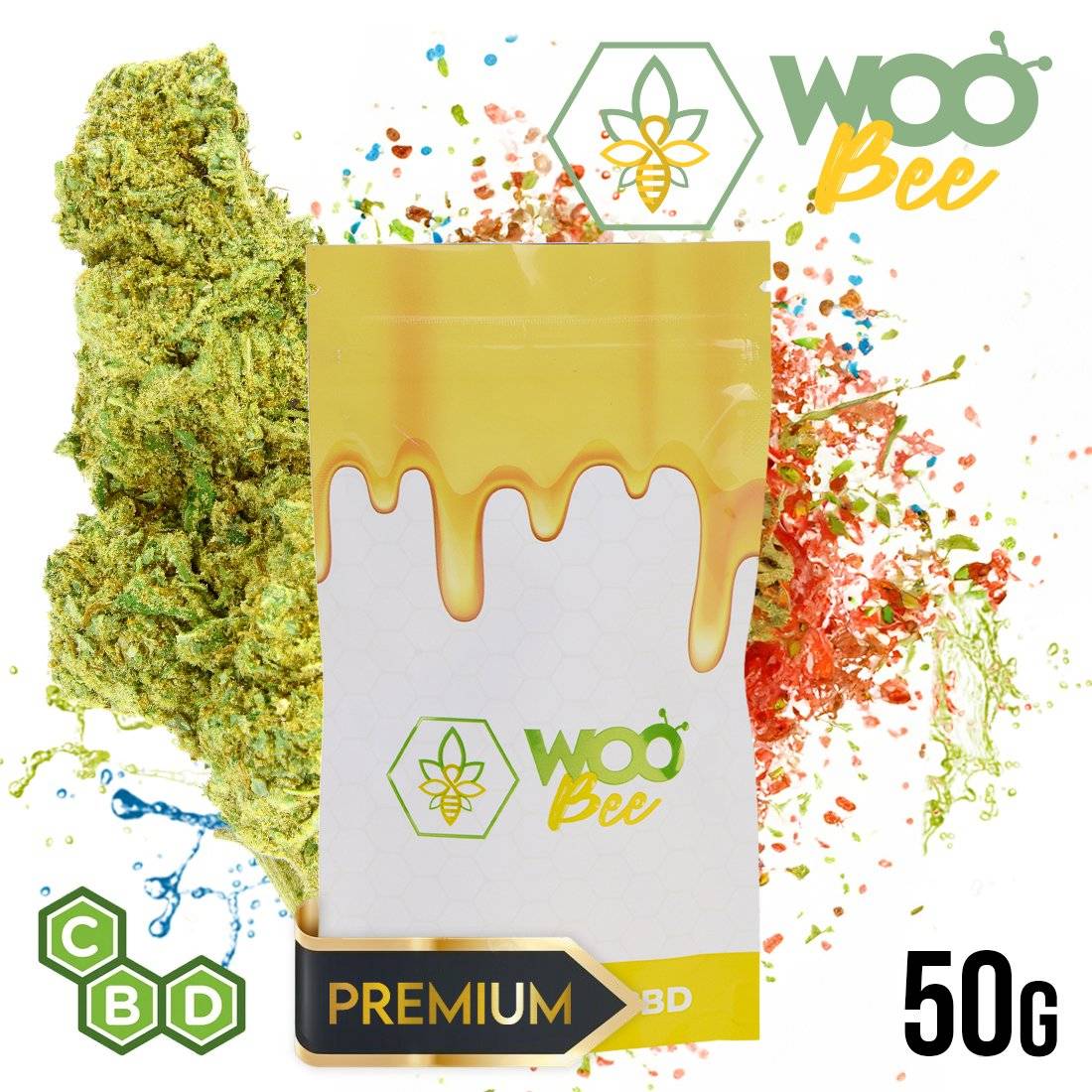 FLEUR DE CBD WOOBEE SILVER HAZE PREMIUM INDOOR 50G