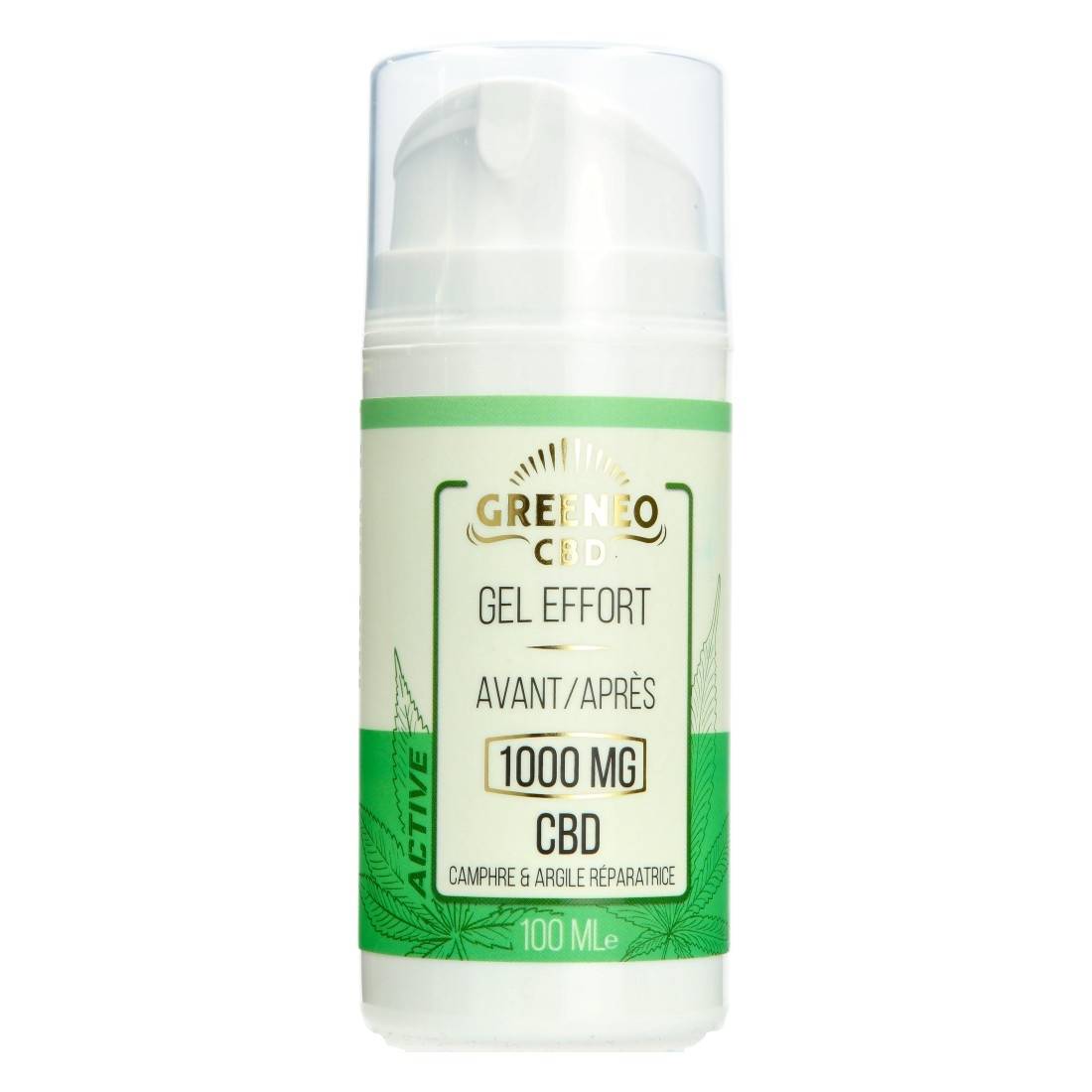 Crme CBD Greeneo Sport 1000MG - Dispo chez S Factory !