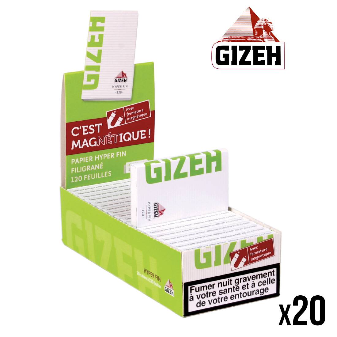 GIZEH HYPER FIN x20