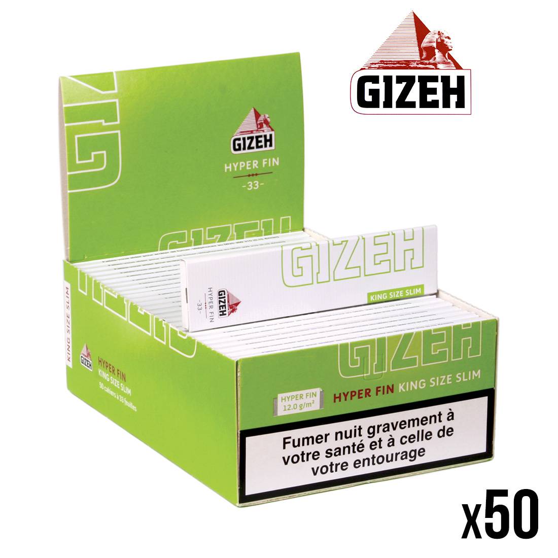 GIZEH HYPER FIN SLIM X50