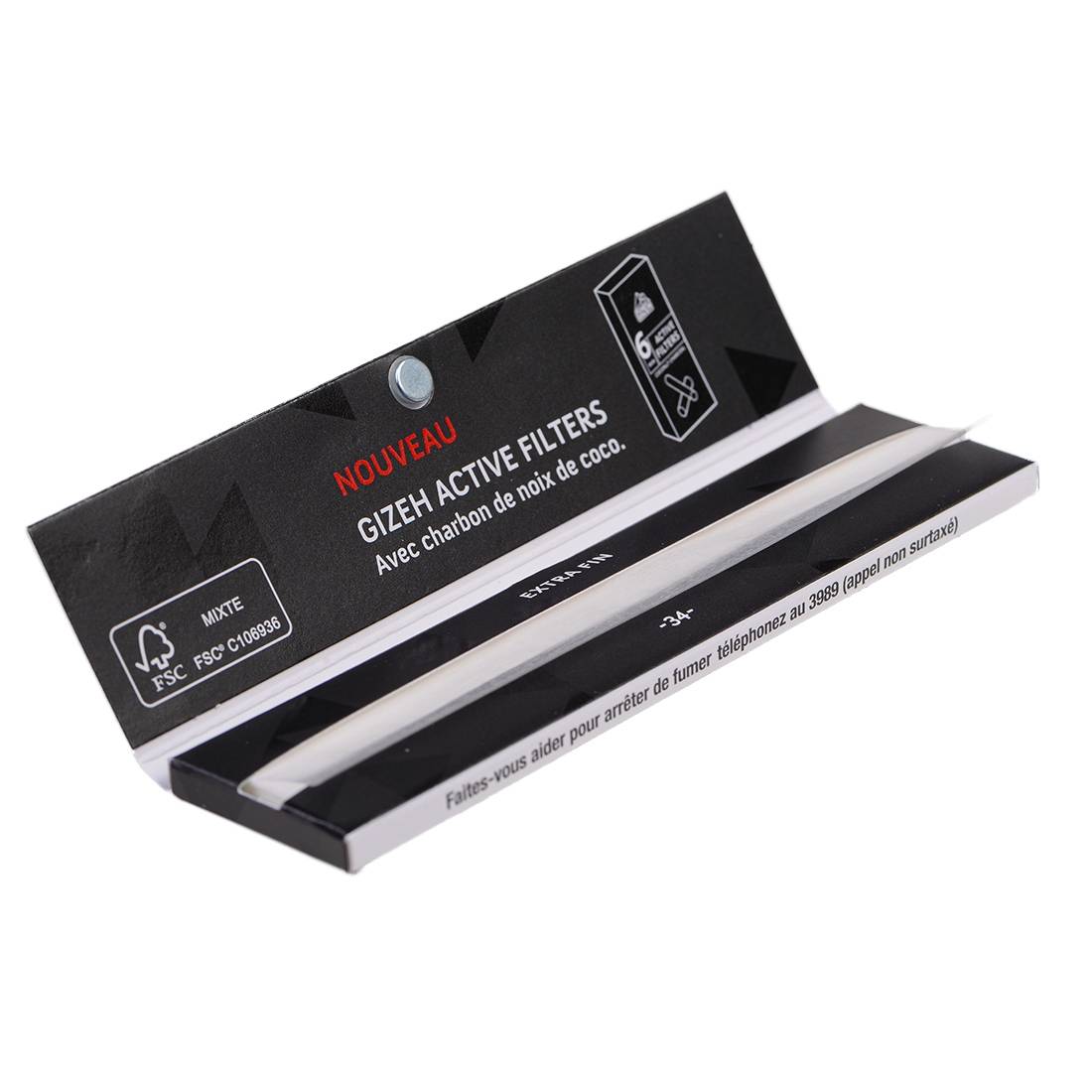 GIZEH BLACK EXTRA FIN SLIM X50