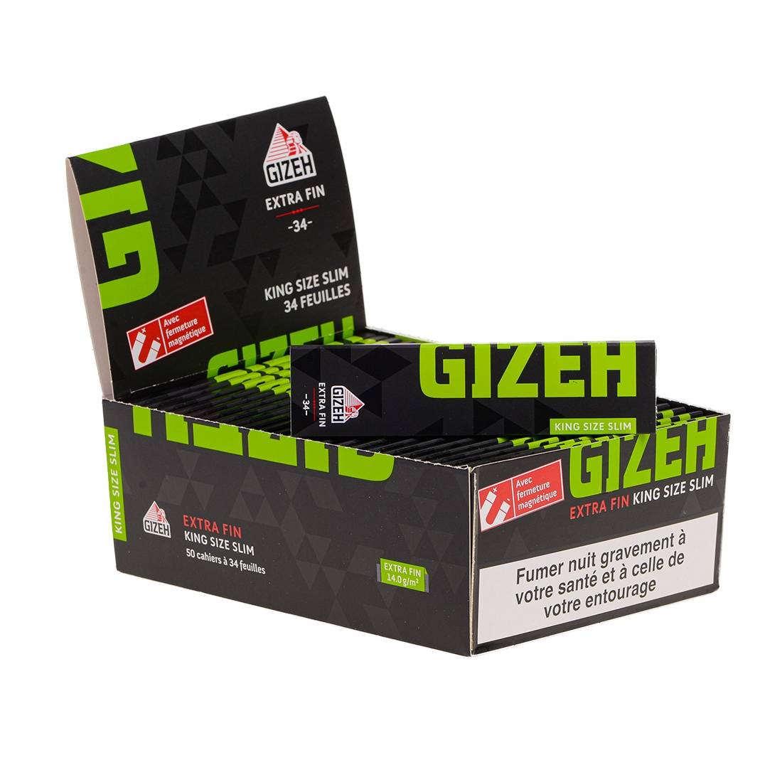 GIZEH BLACK EXTRA FIN SLIM X50