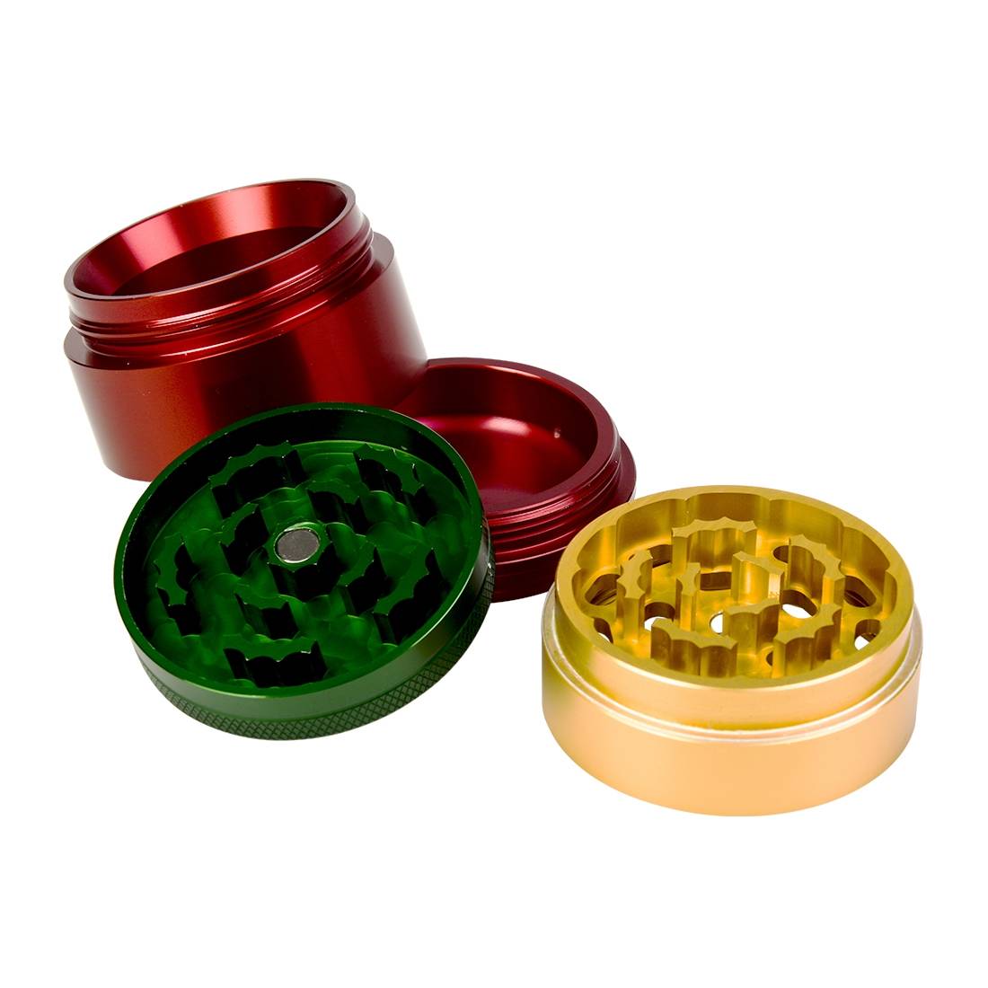 GRINDER ALU 4 PARTS 50MM WILD TEETH
