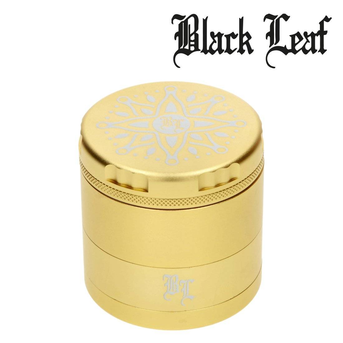 GRINDER ALU BLACK LEAF CNC FLOWER 5 PARTIES 62MM