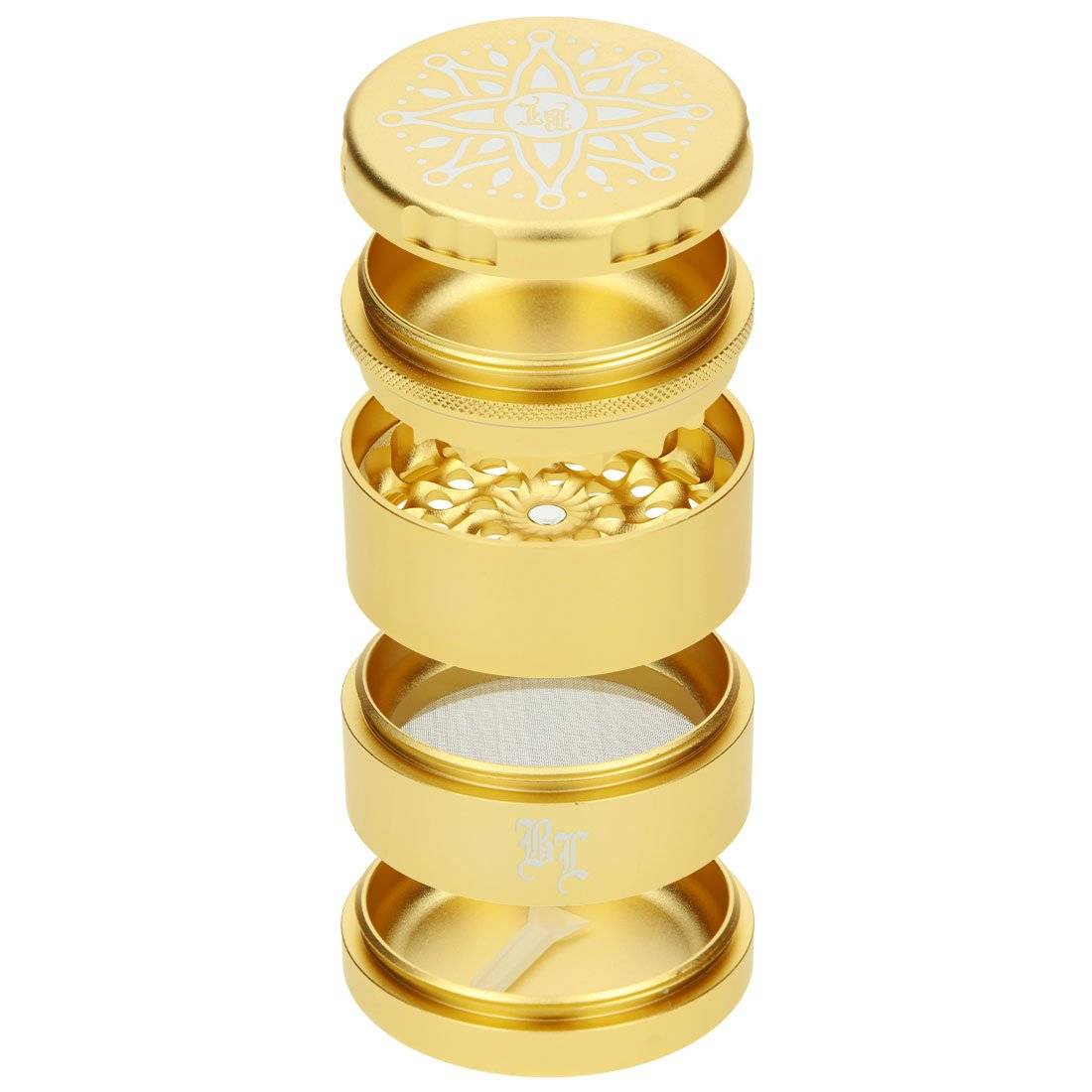 Grinder Black Leaf CNC Flower 62mm