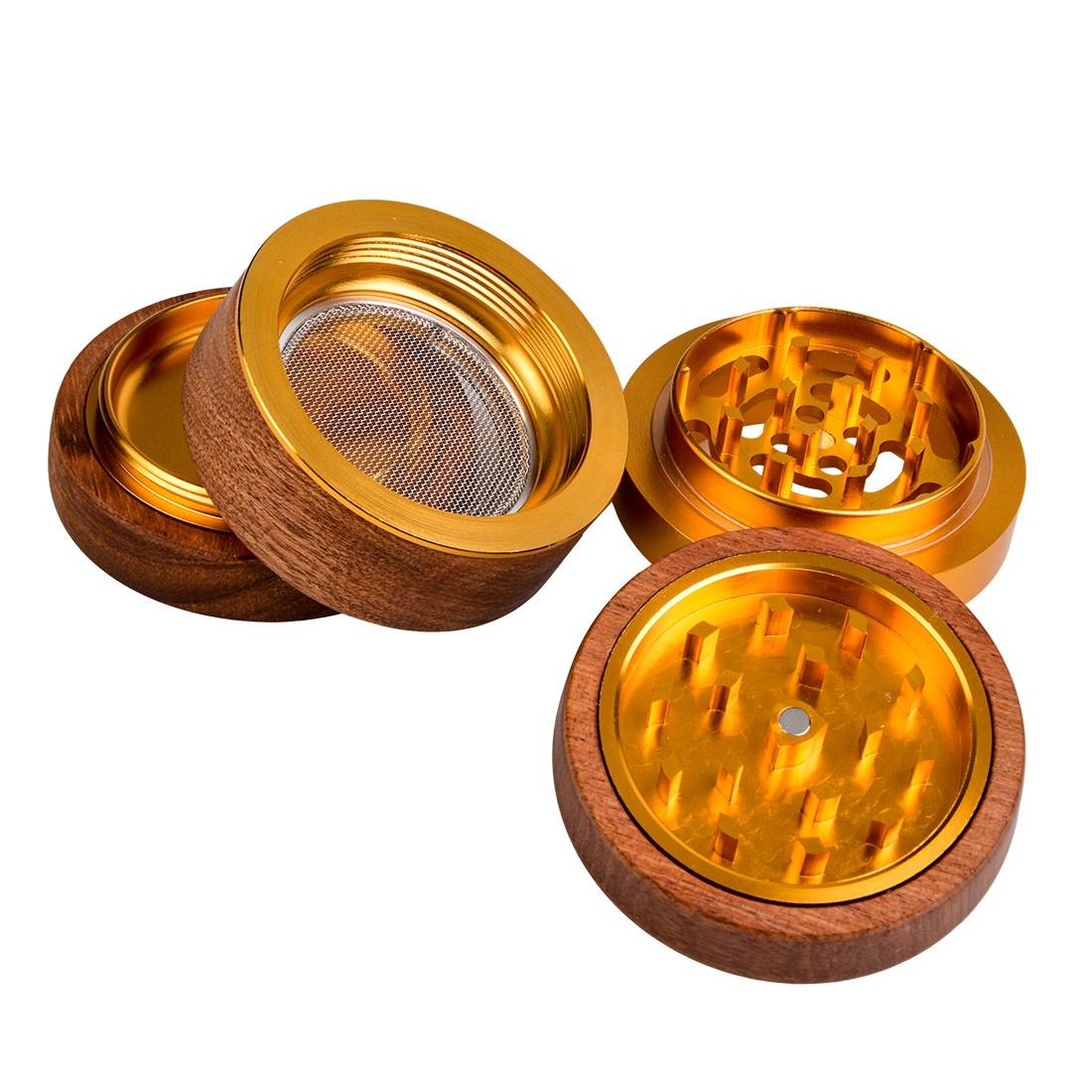 GRINDER CHAMP HIGH WOODEN GOLD