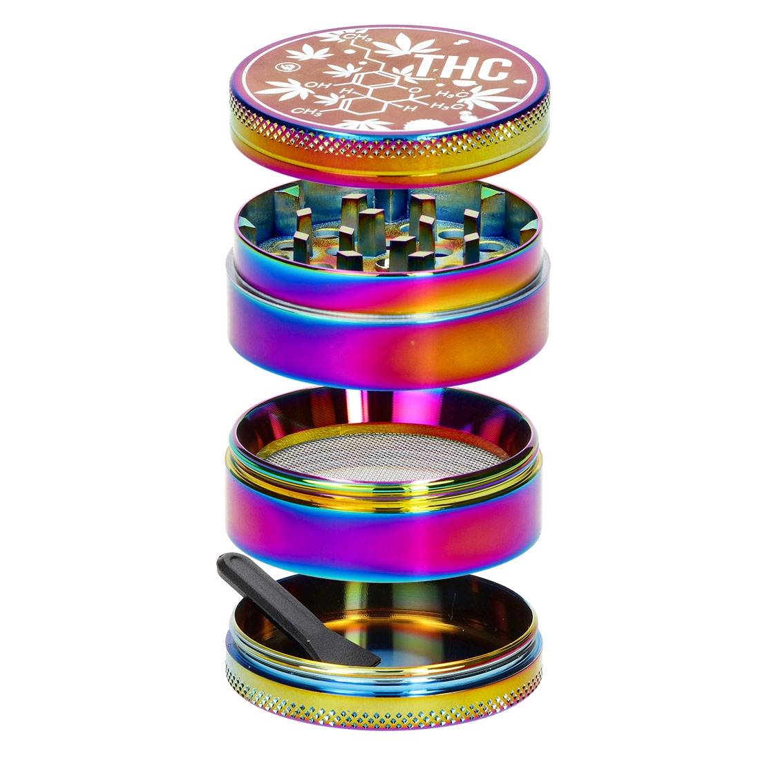 GRINDER FIRE-FLOW RAINBOW MOLECULE 50MM