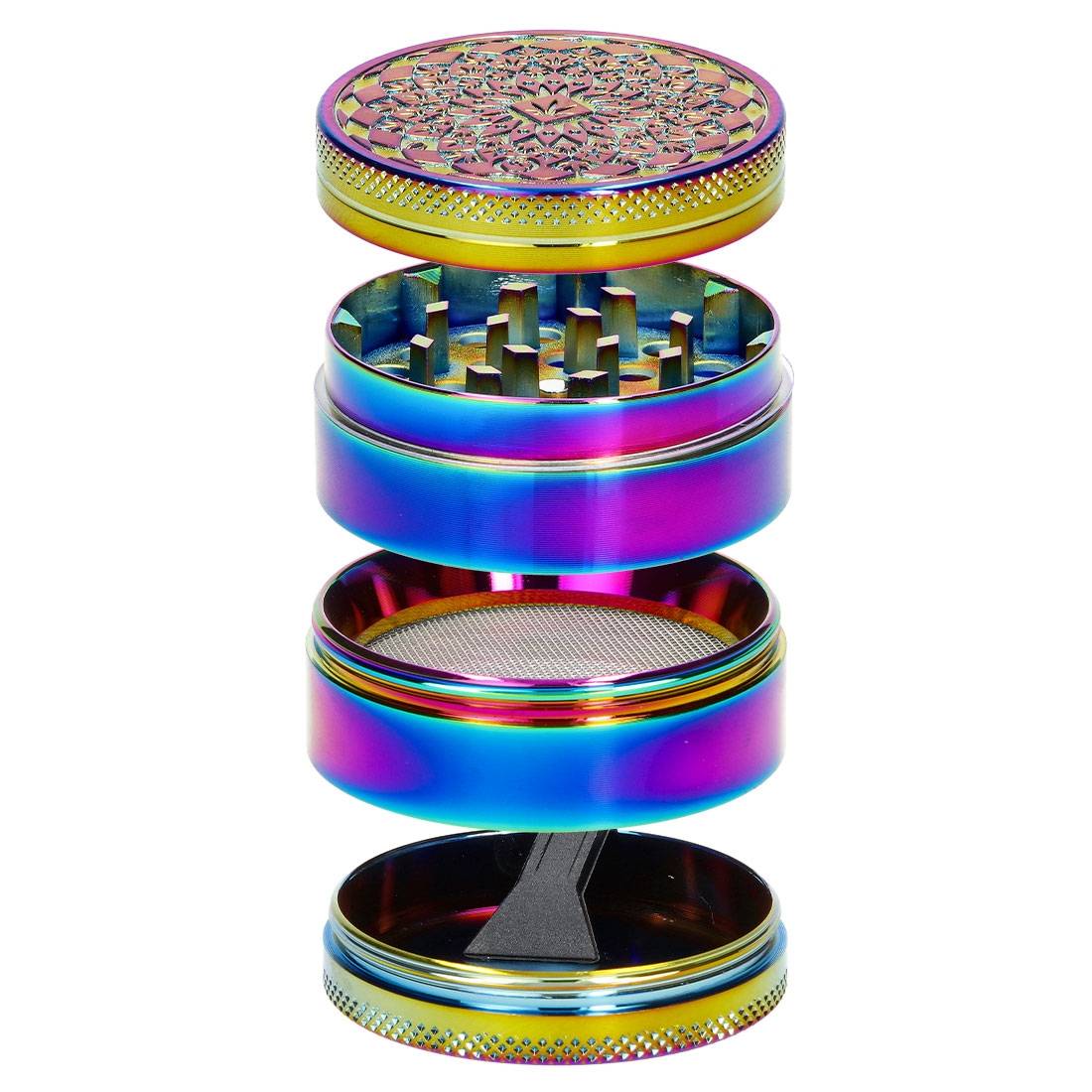 GRINDER FIREFLOW RAINBOW ICY LEAF 50MM 