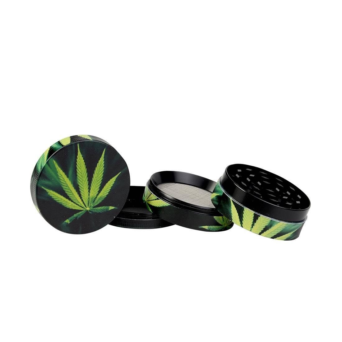 GRINDER GREEN LEAF 4 PARTIES 50MM