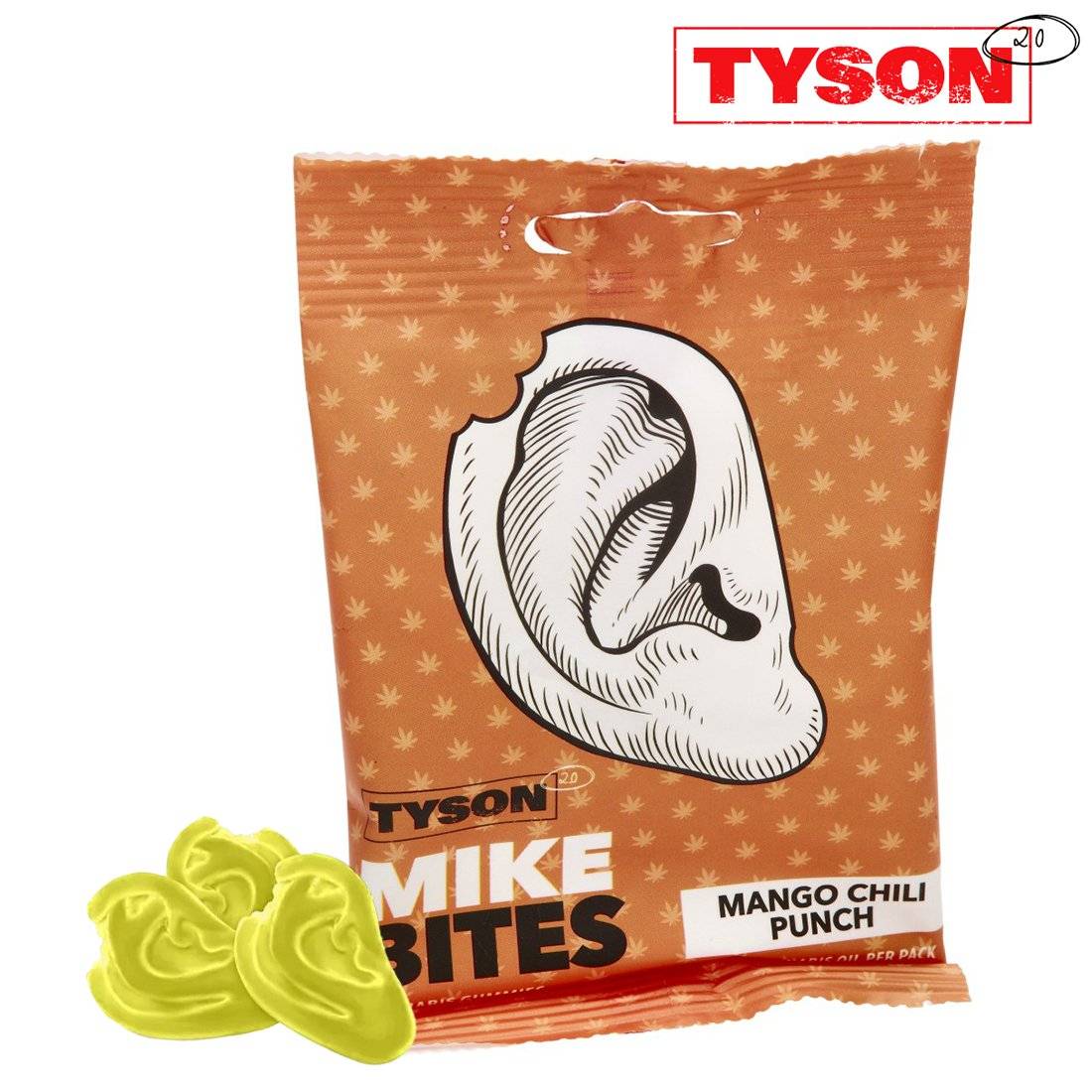 GUMMIES TYSON 2.0 MIKE BITES CANNABIS MANGO CHILI PUNCH 1500MG