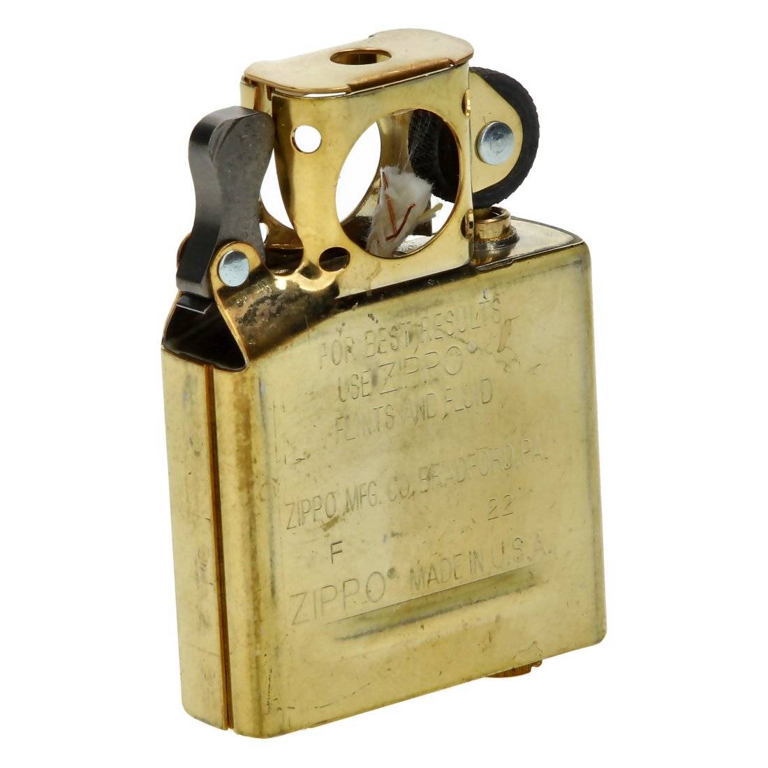 INSERT PIPE GOLD FLASHED POUR BRIQUET ZIPPO