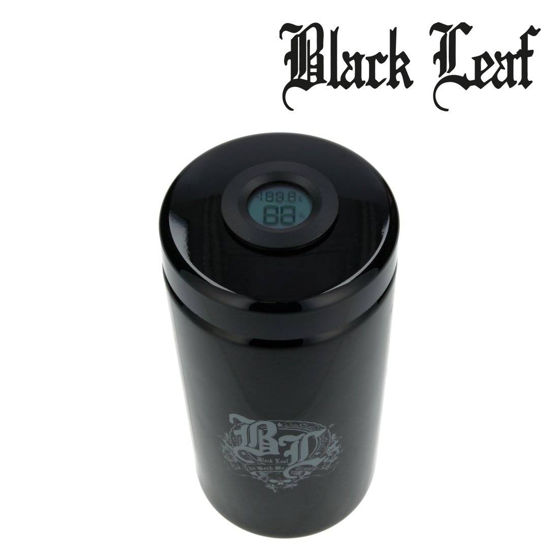 JARRE EN VERRE BLACK LEAF VIOLET 1000ML AVEC INDICATEUR