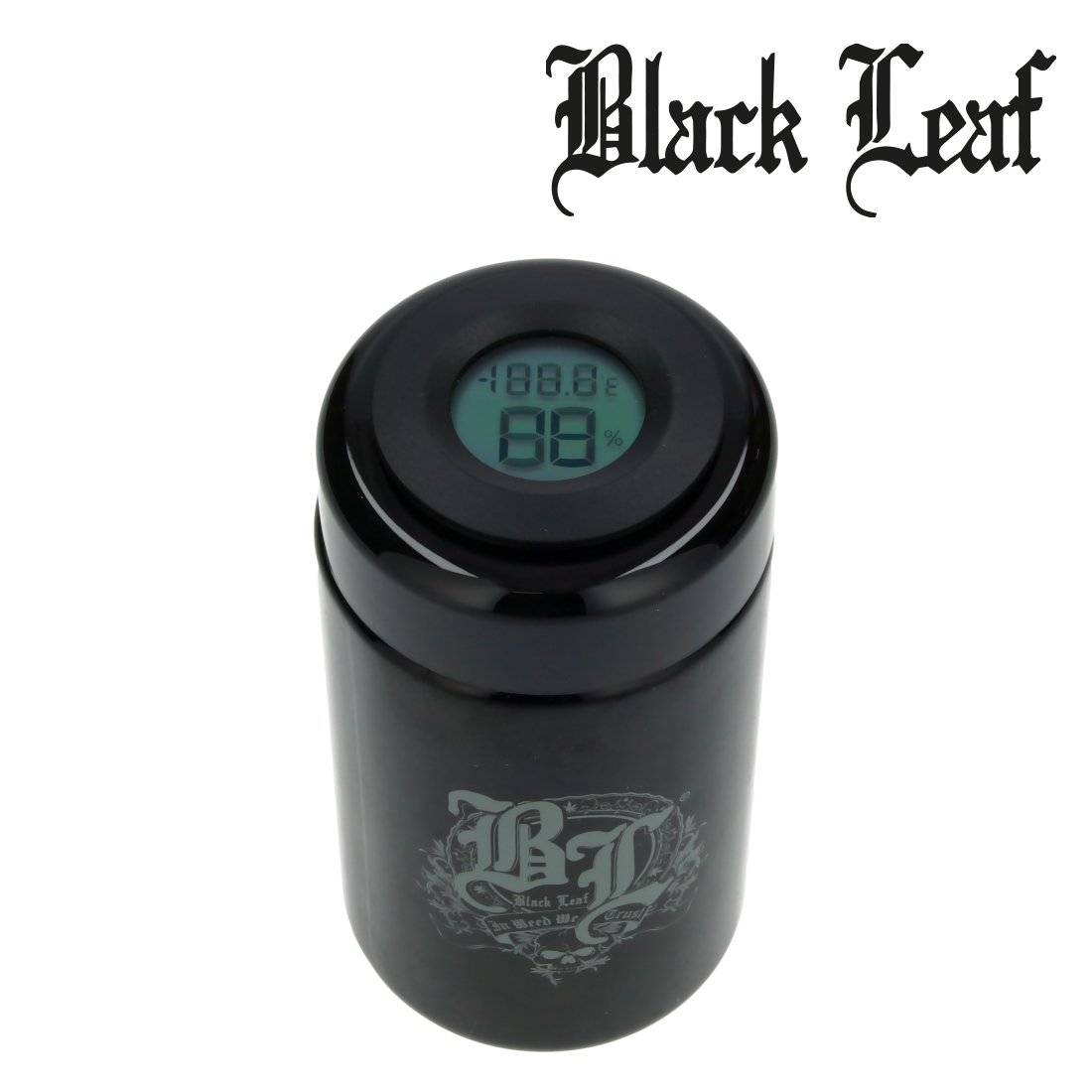 JARRE EN VERRE BLACK LEAF VIOLET 200ML AVEC INDICATEUR