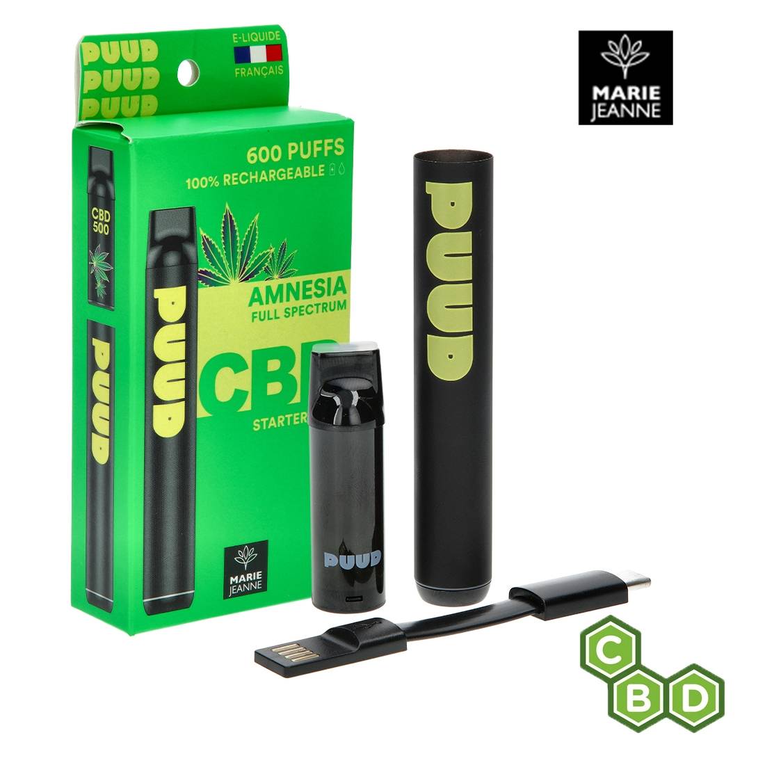 MARIE JEANNE PUUD STARTER KIT AMNESIA 600 PUFFS