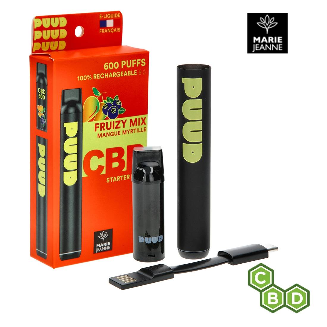 MARIE JEANNE PUUD STARTER KIT FRUIZY MIX 600 PUFFS