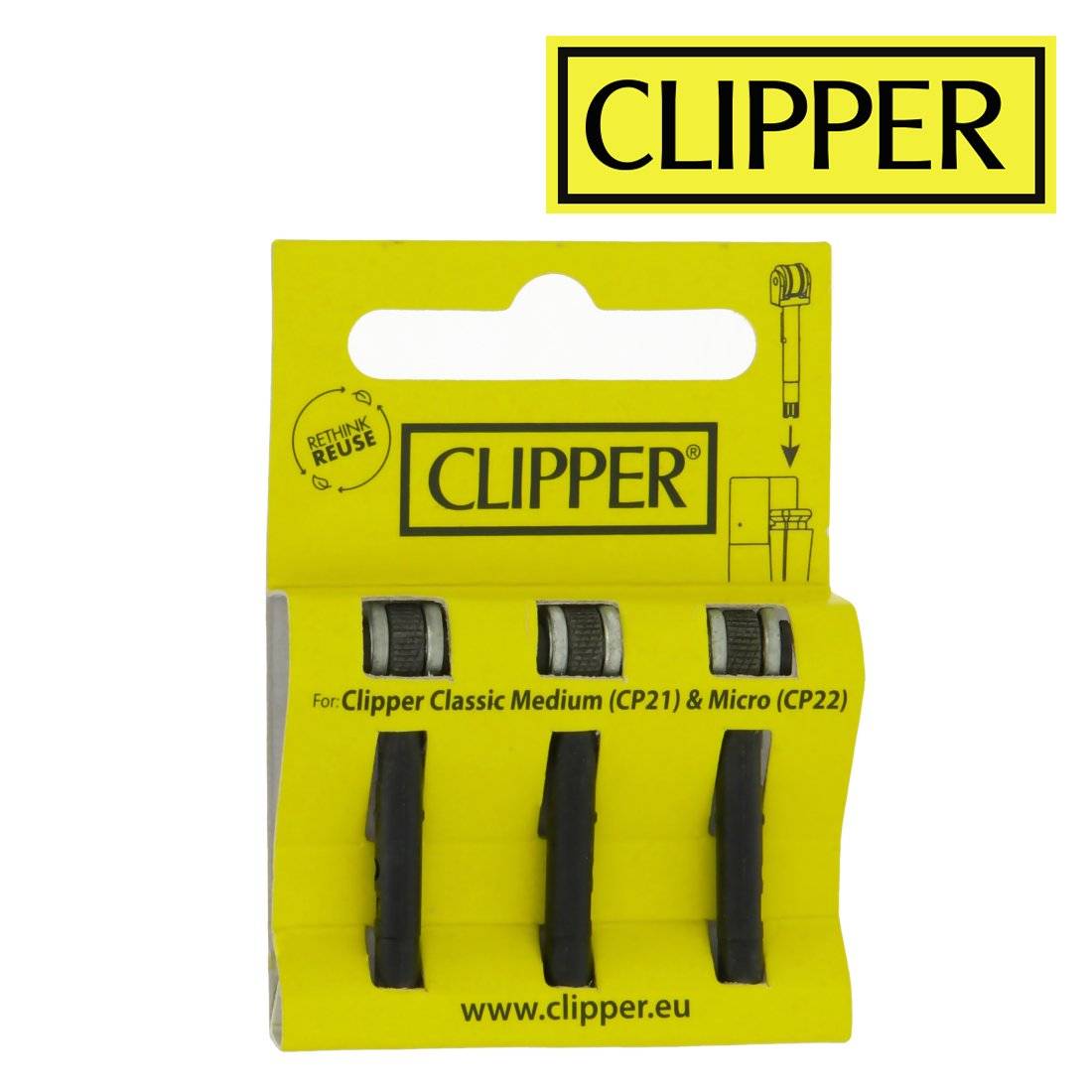 MOLETTE ET PIERRE D'ALLUMAGE MICRO CLIPPER PAR 3 