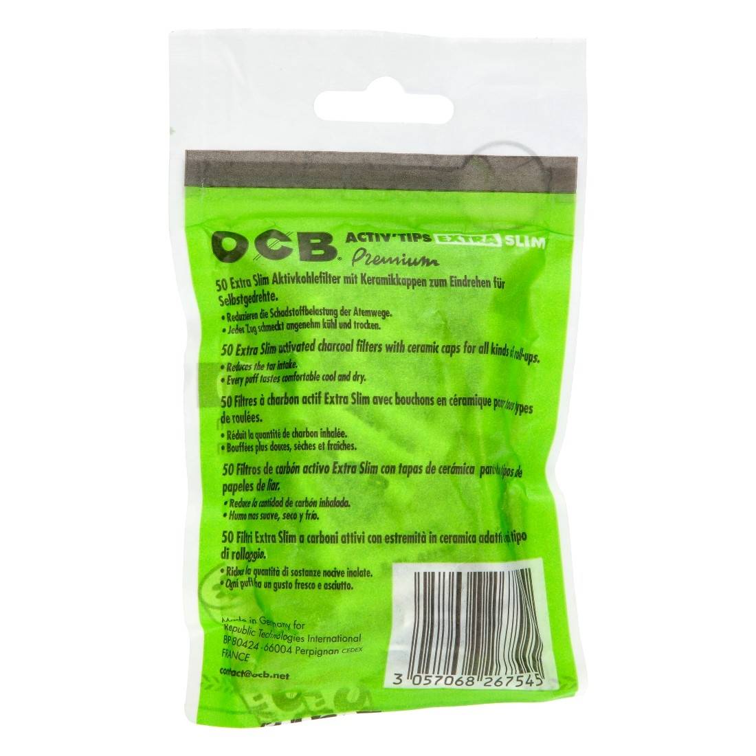 OCB Activ Tips Extra Slim, disponible sur S Factory !