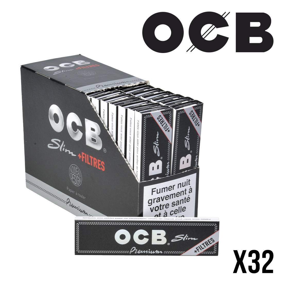 OCB SLIM + TIPS PAR 32