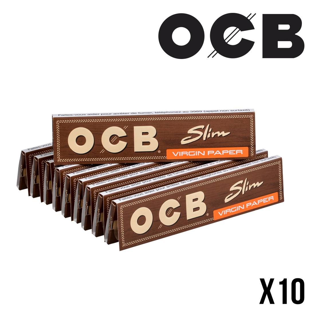 OCB VIRGIN PAPER SLIM PAR 10